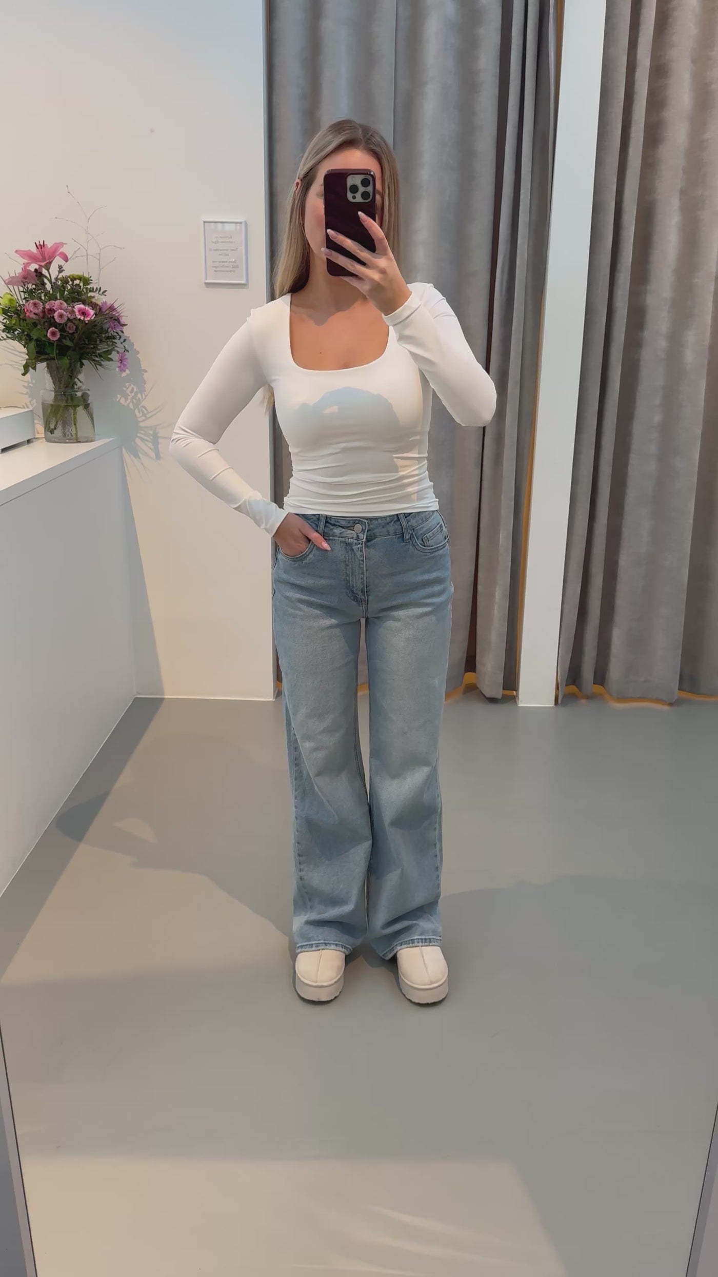 Claire jeans lyseblå