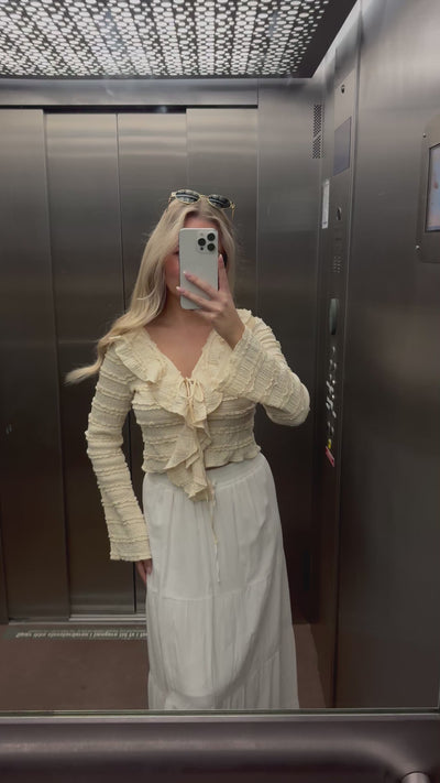 Merle bluse pastelgul