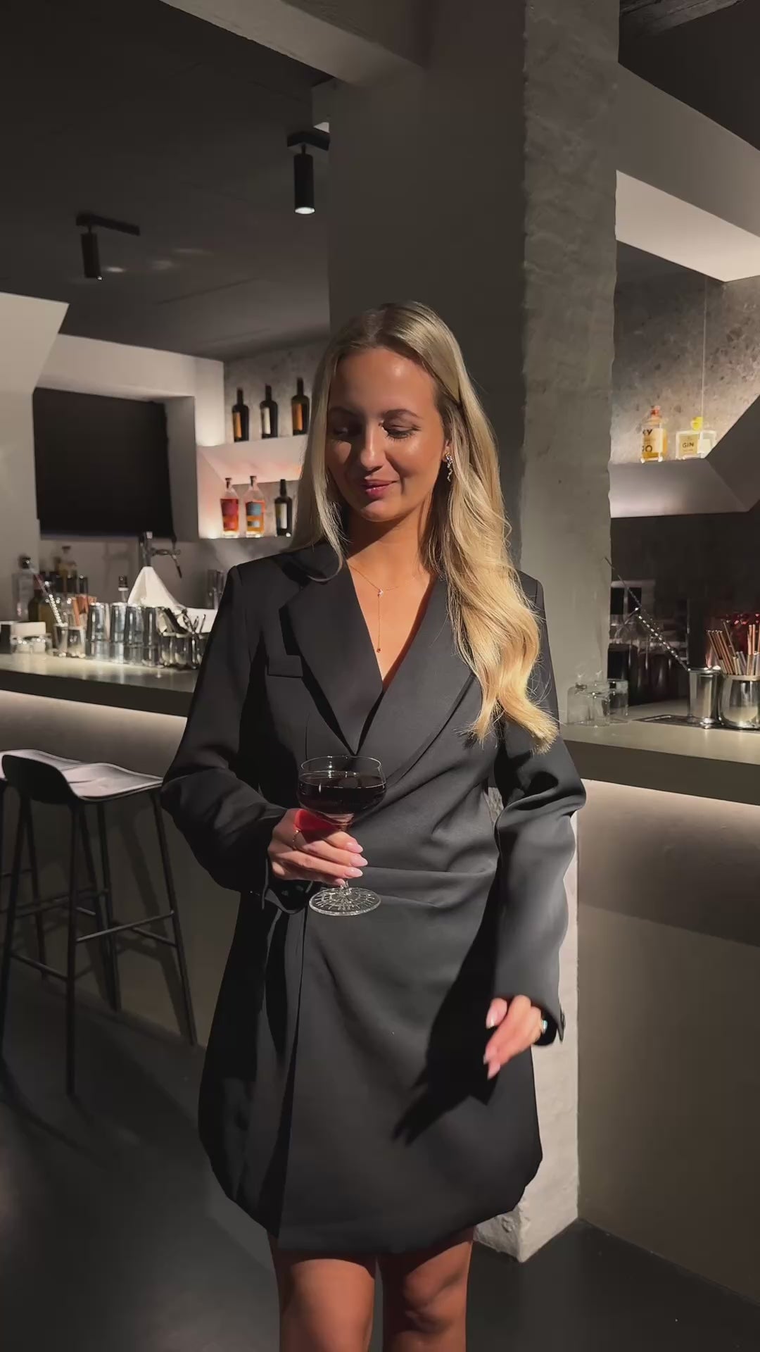 Celia blazerkjole sort