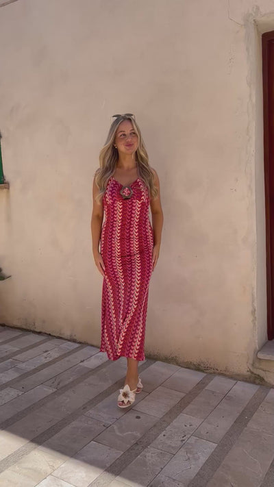 Mille kjole rød
