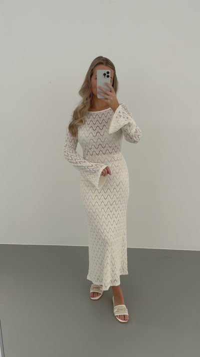 Elena kjole hvid