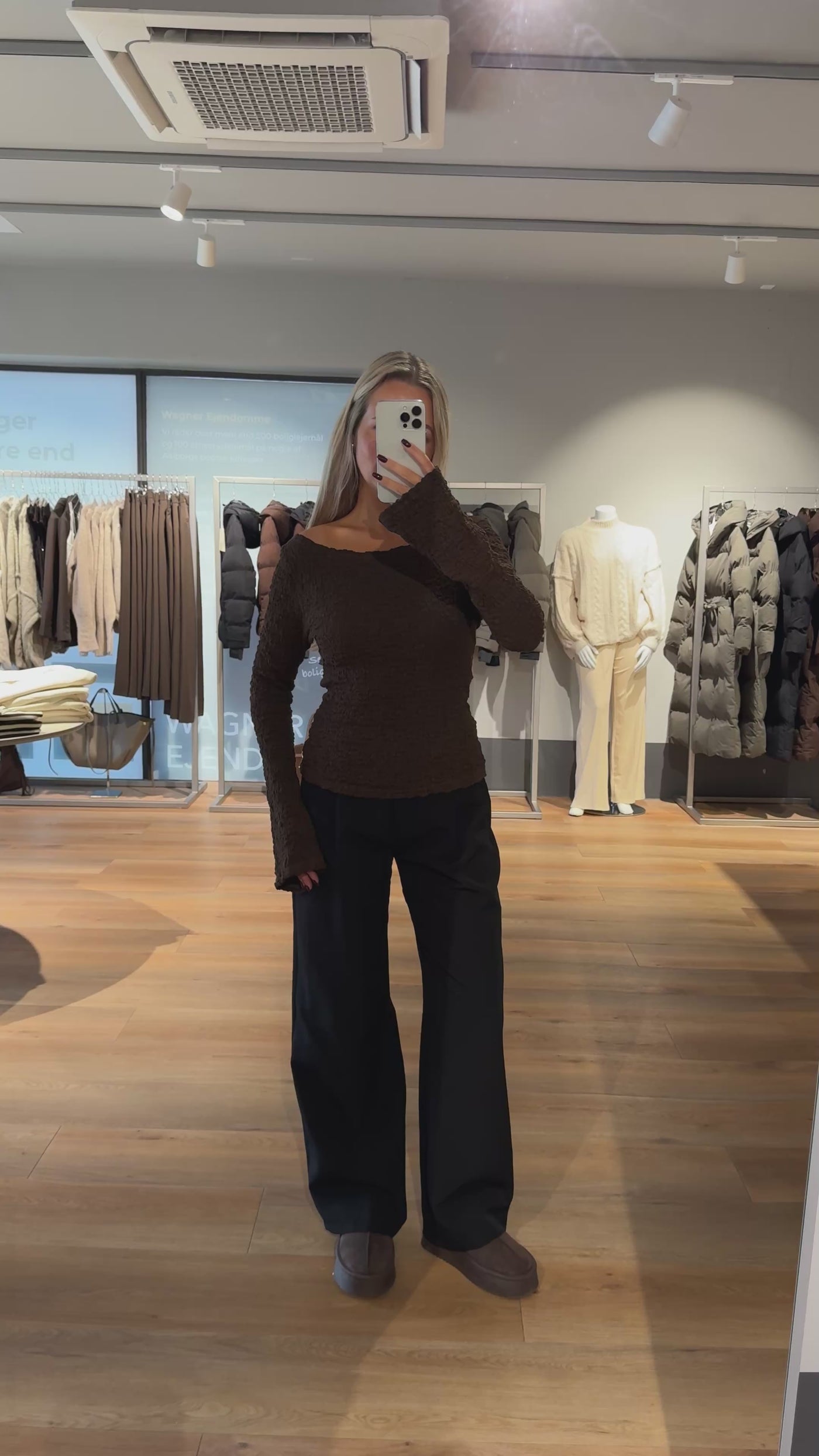Blair bluse mørkebrun