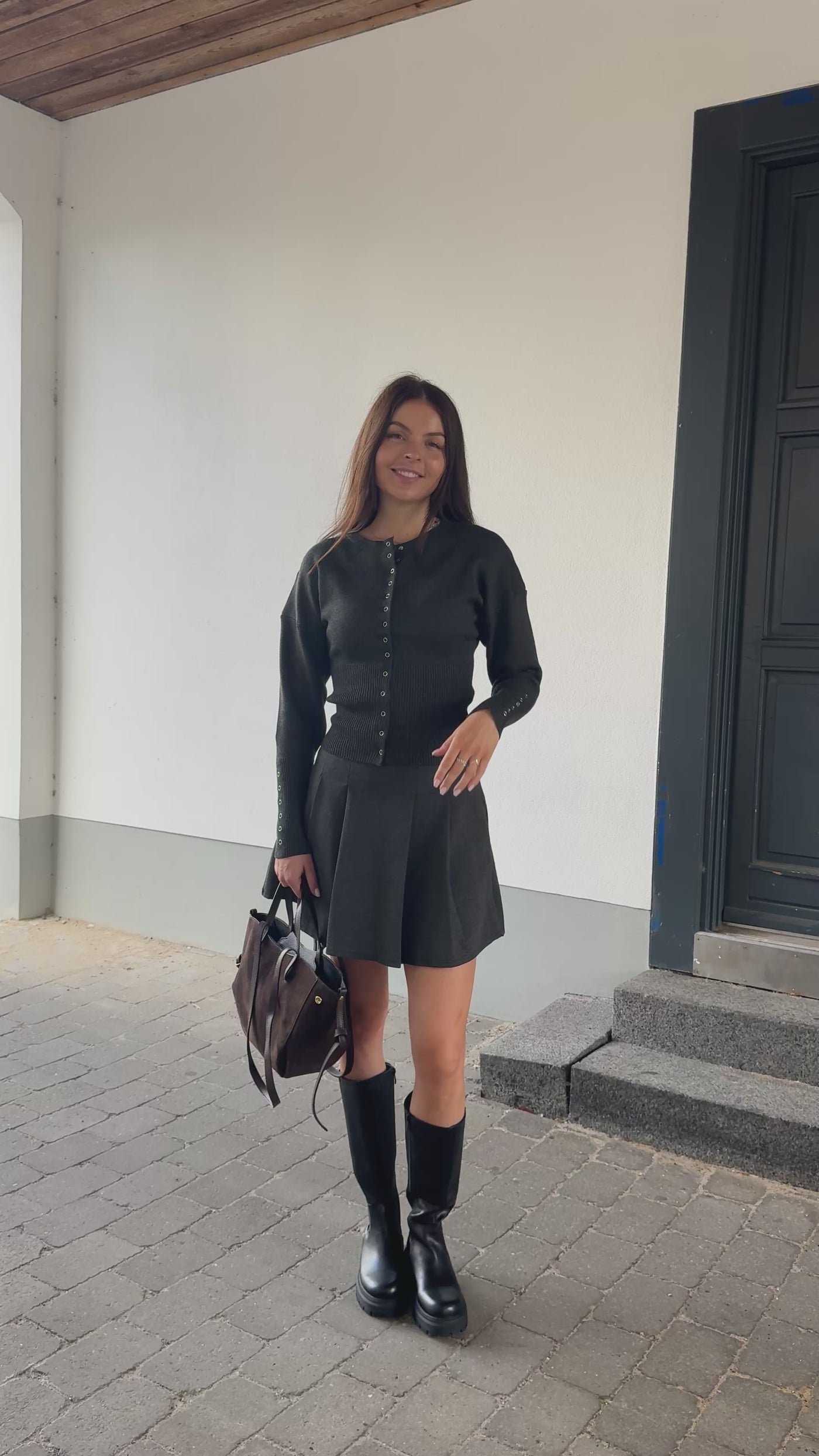Sabrina cardigan mørkegrå