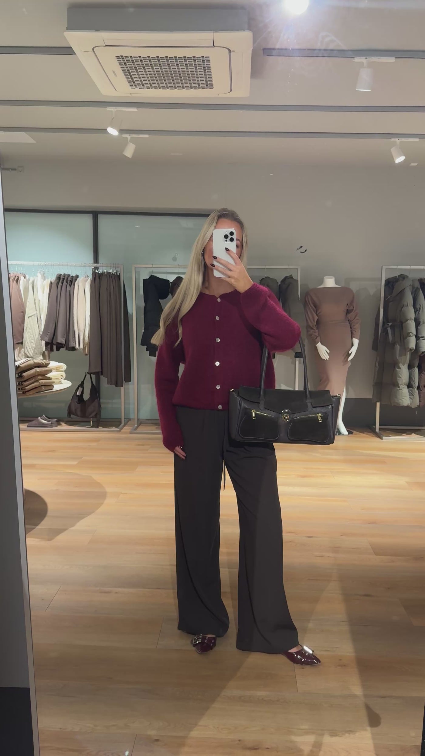 Victoria cardigan bordeaux FORUDBESTILLING