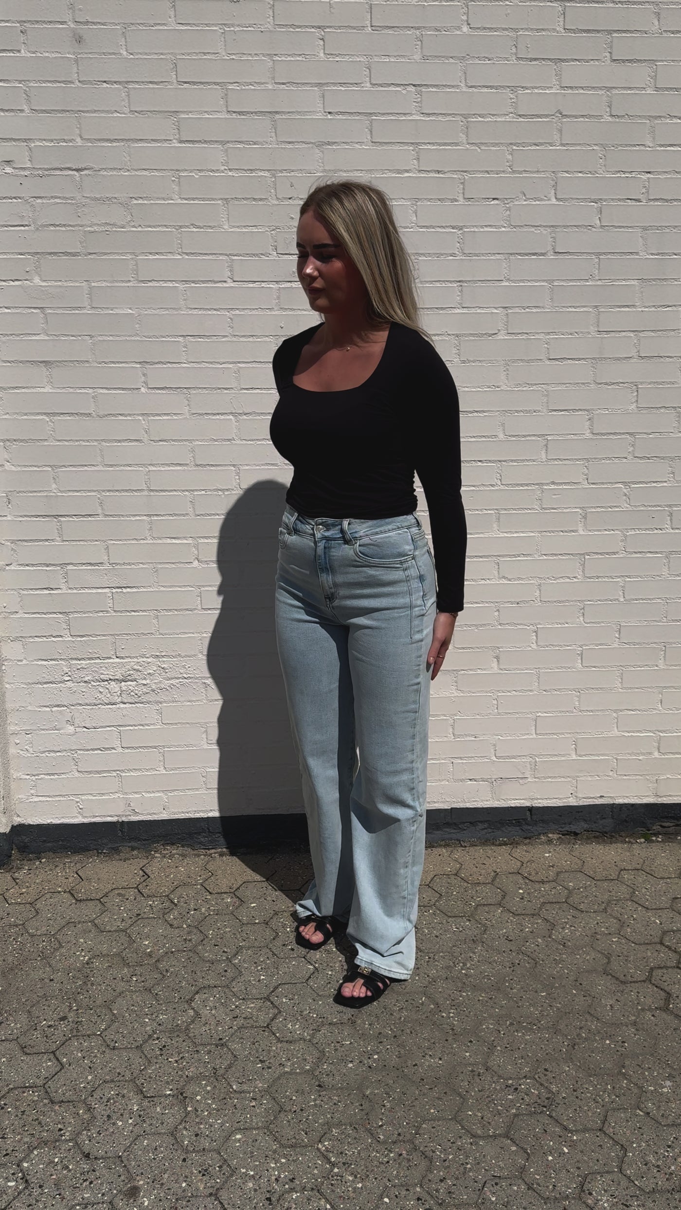 Karoline jeans lyseblå tall