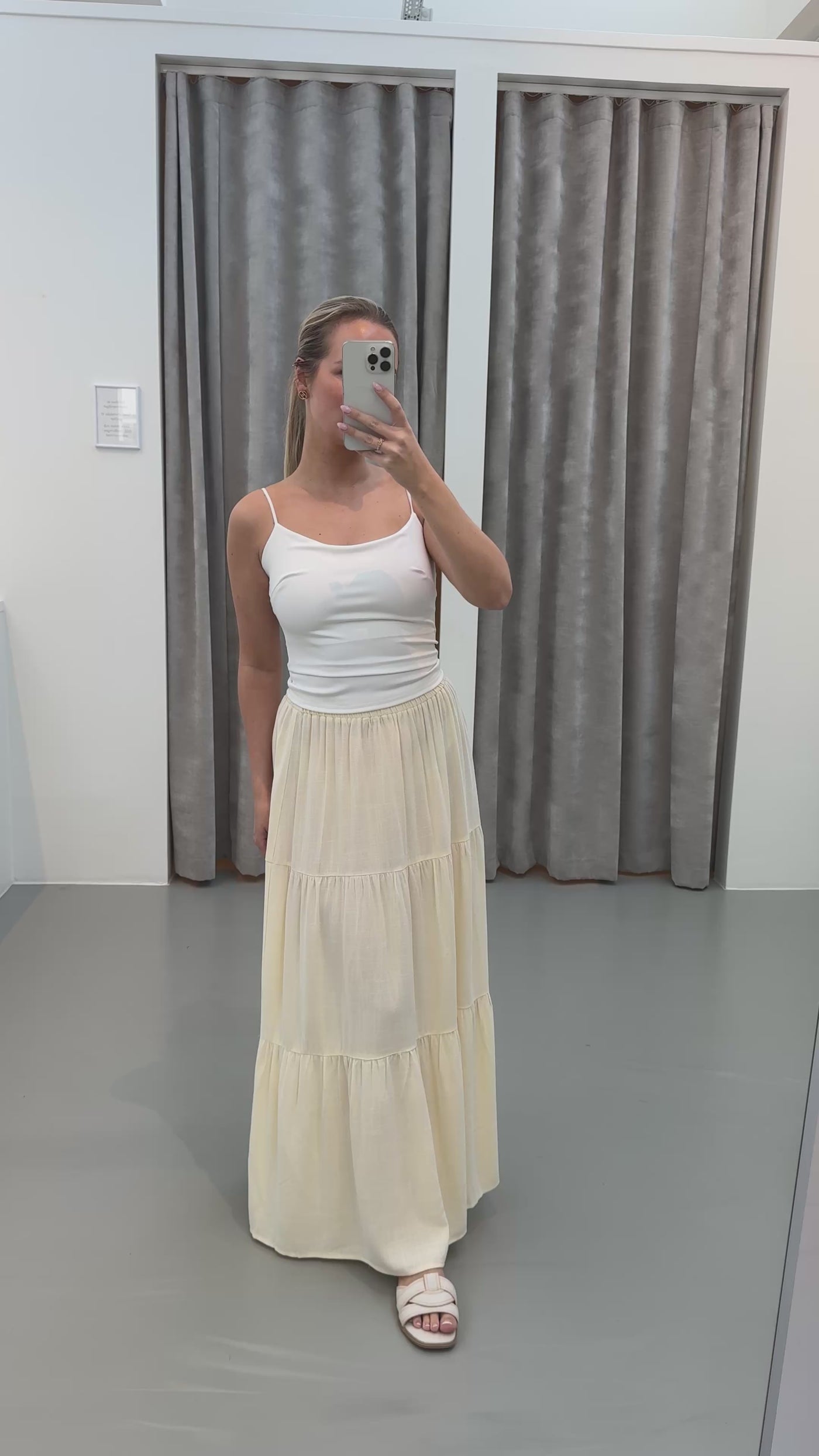 Hannah nederdel creme