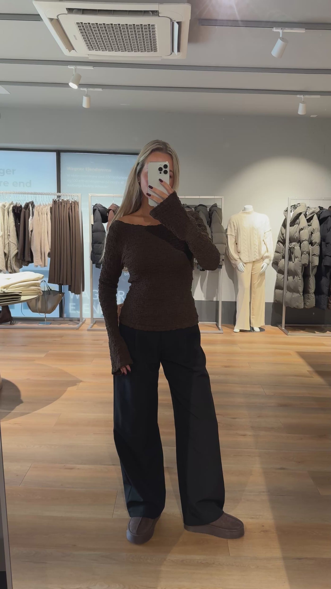 Blair bluse mørkebrun