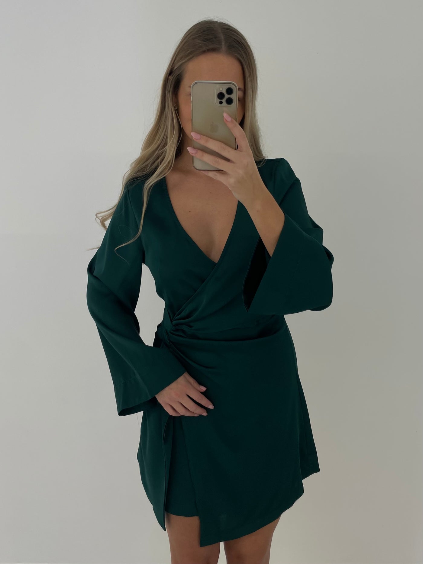 Sofia kjole mørkegrøn